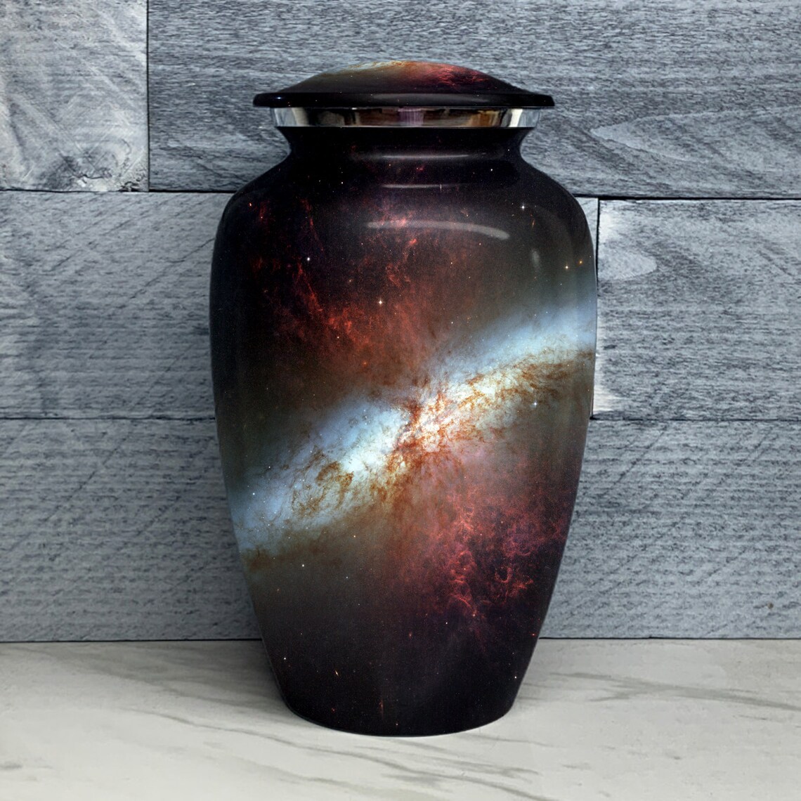 Mid Century - galaxy urns for cremation for Human Ashes Adult for Funeral, Burial